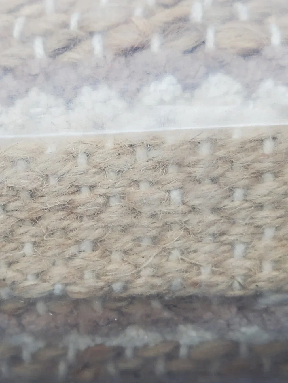 Couristan Nature's Elements Rug 2x3 Chunky Braided Wool Jute Natural Accent